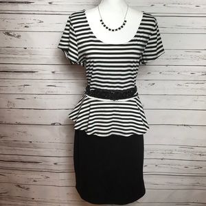 Fashion to Figure peplum dress, 3X